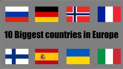 Top 10 Biggest Countries In Europe Top 10 In Europe Youtube