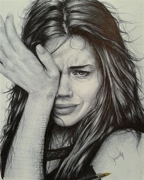 Expressions In Ballpoint Pen Portraits Click The Image For More Art