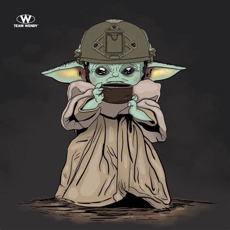 Baby Yoda Wearing A Team Wendy Exfil Enjoy 😈 Rtacticalgear