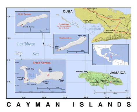 Maps Of Cayman Islands Collection Of Maps Of Cayman Islands North