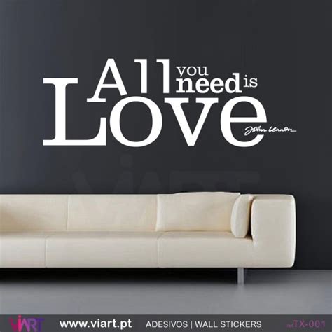 All You Need Is Love Wall Stickers Vinyl Decoration