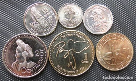 Guatemala Serie 1 5 10 25 50 Centavos 1 Quetzal Comprar Monedas