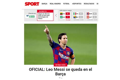 Lionel Messi la reacción de la prensa internacional tras su decisión de quedarse en el