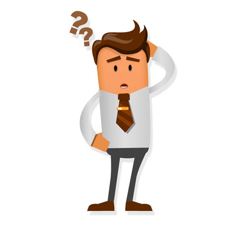 Confused Person Png Animated Confused Man Clipart Png Free Images
