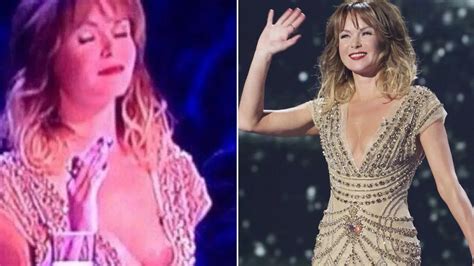 Amanda Holden Wardrobe Malfunction In Britain S Got Talent Final As She Flashes A Nipple