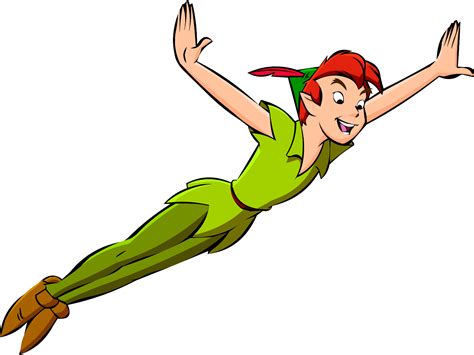 Peter Pan Tinker Bell Wendy Darling Clip Art Flying Peter Pan Clipart