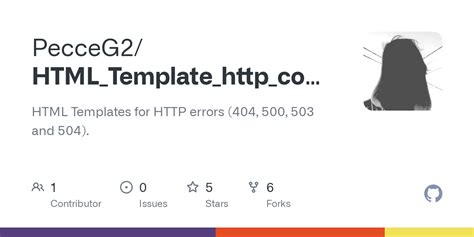 GitHub PecceG HTML Template Codes HTML Templates For Errors And