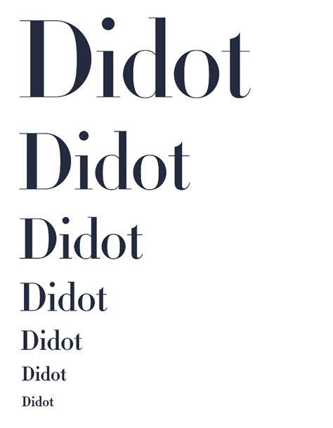 Didot Fonts How To Use Fonts By Hoeflerandco