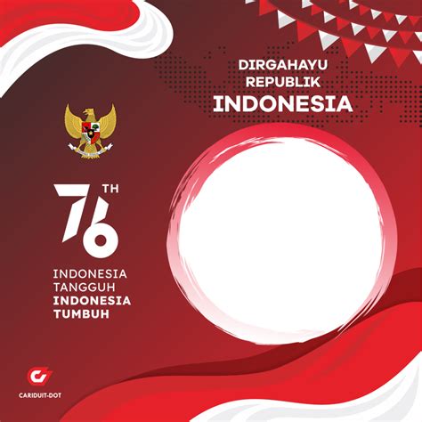 Bendera Merah Putih Twibbon Kemerdekaan Indonesia Hut Ri Ke My XXX