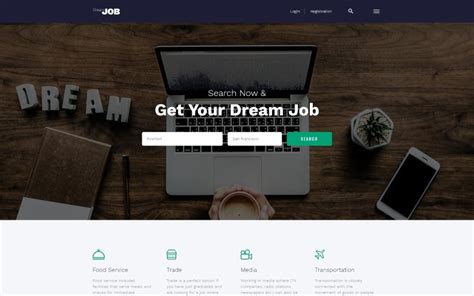 Dream Job Plantilla De Sitio Web Html5 De Múltiples Páginas Del