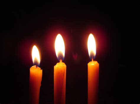 Three Candles Free Stock Photo Freeimages