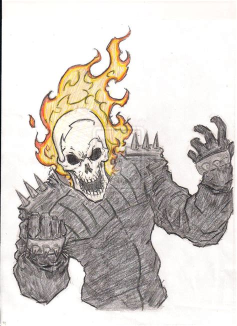 Ghost Rider Drawings Póster Gráfico Carteles Gráficos Dibujos