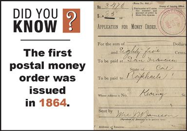 Money orders are a trusted way to send cash, especially when a paper check won't suffice or isn't available. The first postal money order was issued in 1864. | USPS News Link