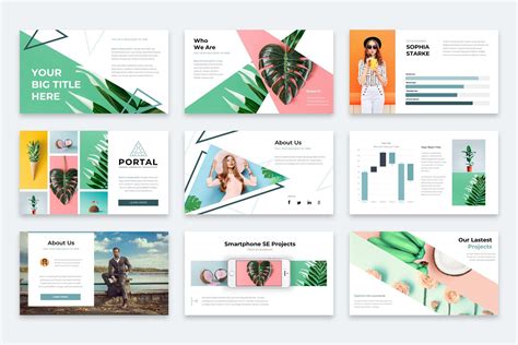 Portal Modern Powerpoint Template Powerpoint Templates Powerpoint