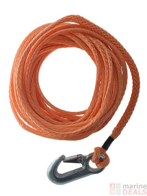Buy Synthetic Boat Trailer Winch Rope With Snap Hook 8m Online At