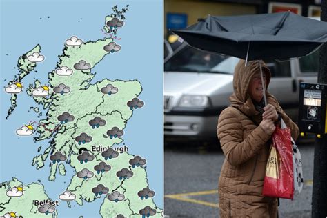 Scotland Weather Forecast Met Office Warns Heavy Rain And