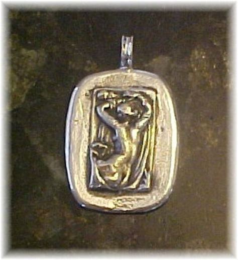 Large Sterling Silver Nude Cameo