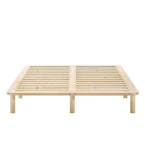 Buy Wooden Platform Bed Base Frame Solid Pine King Single Double Queen