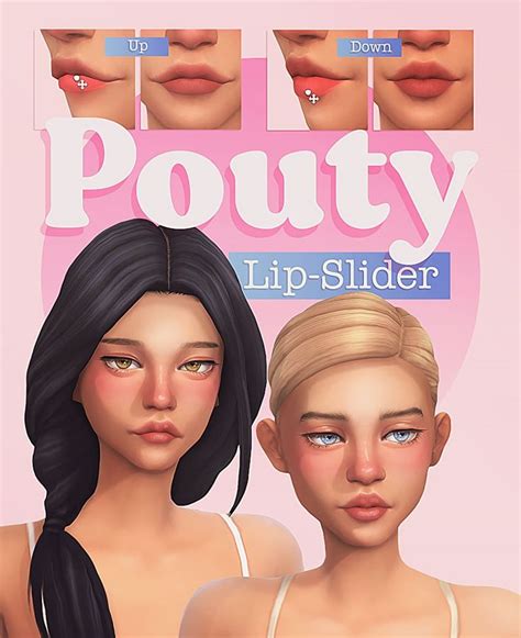 Pouty Lip Slider Miiko On Patreon The Sims Skin Sims Sims Body Mods