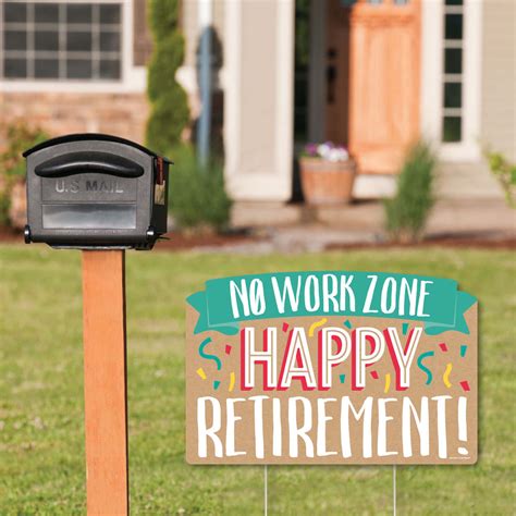 Big Dot Of Happiness Retirement Retirement Party Yard Sign Lawn