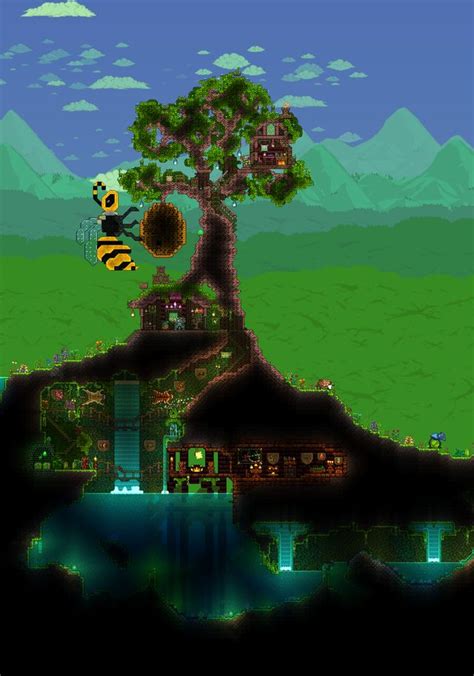 I Built This Mahogany Tree Base For The Witch Doctor What Do You Think About It Terraria