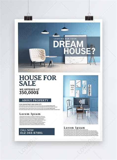 Simple Real Estate Poster Template Imagepicture Free Download