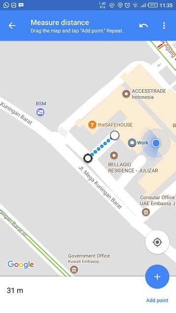 Kita bisa menandai tempat atau lokasi suatu tempat kedalam google map dengan menggunakan fasilitas yang memang telah di sediakan oleh google itu sendiri. Cara Mengukur Jarak di Google Maps Lewat HP - Teknologi.id