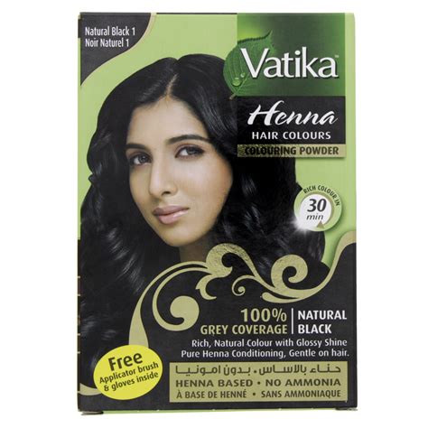 Dabur Vatika Henna Hair Colour Natural Black 1 60 Gm