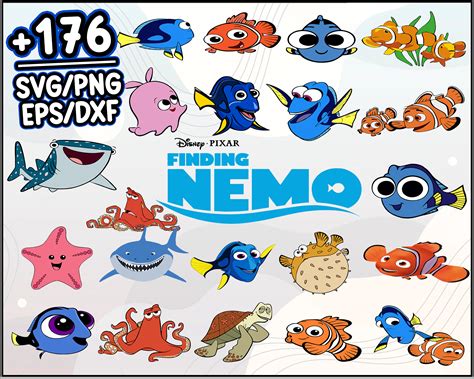 Finding Nemo Bundle Svg Finding Nemo Svg Cartoon Svg Png D Inspire Uplift