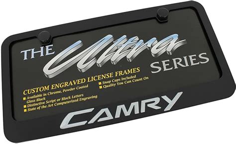 Toyota Camry Black License Plate Frame Automotive