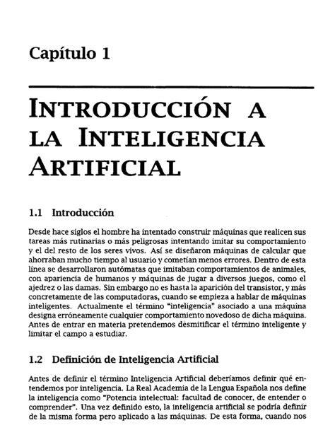 Introducción A La Inteligencia Artificial Pdf Inteligencia