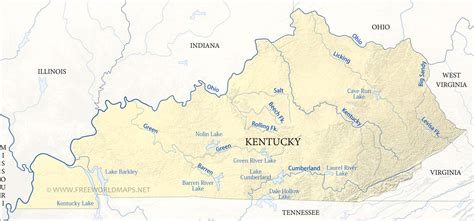 Rivers In Kentucky Map