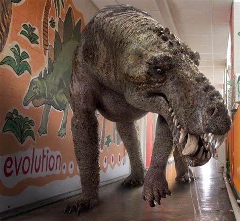 Terrifying Prehistoric Creatures Gorgonops Dinosaur Art Dinosaur
