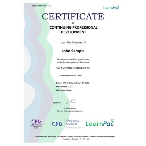 Care Certificate Standard 15 Online Training Course Cpduk Accredited