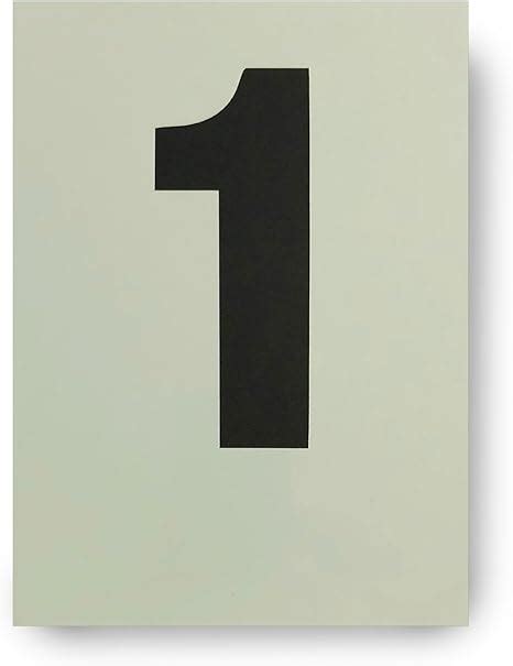 Big Number 1 Stencil 120mm 4 34 Inches Tall On Tough Durable Plastic