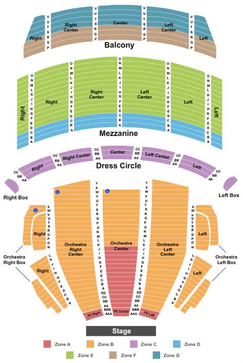 Citizens Bank Opera House Seating Chart And Maps Boston