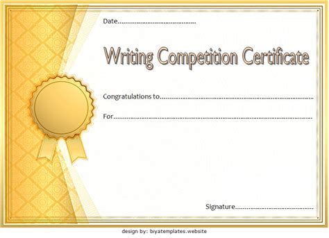 Contest Winner Certificate Template 30 Unexplored Designs