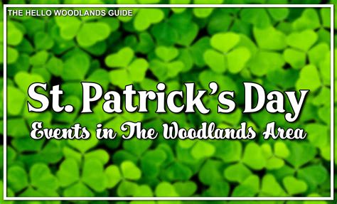 Local St. Patrick's Day Events 2023 - Hello Woodlands
