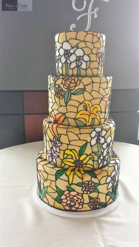 Custom Stained Glass Wedding Cake By Kendall At Short North Piece Of