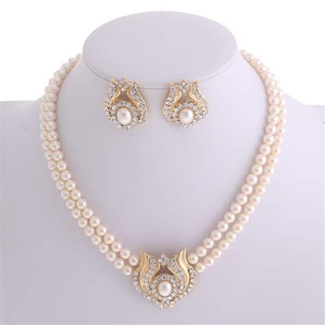 Pearl Necklace Earring Set Sku S Gcr Ur Eternity