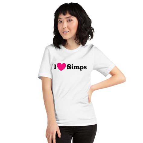 I Heart Simps Short Sleeve Unisex T Shirt Etsy