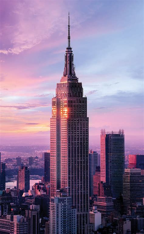 Empire State Building In Sunset Rpics