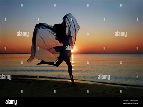 Dance in sunrise Stock Photo - Alamy