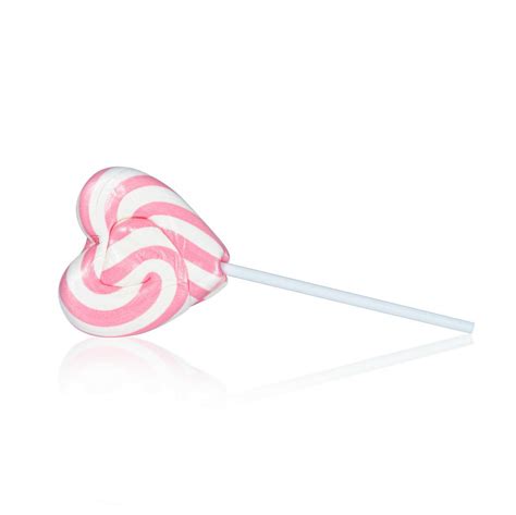 Pink White Love Heart Lollipops Swirly Lollies Sweets Kids Party