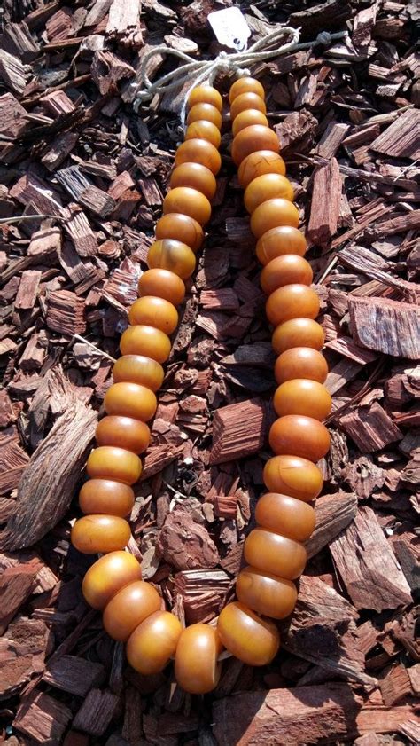 Heavy Fantastic Rare Strand Of African Amber Trade Bead Etsy Trade Beads African Trade