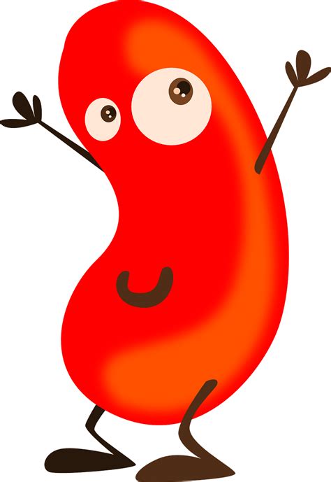 Bean Cartoon Red Free Vector Graphic On Pixabay