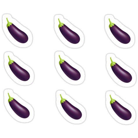 Eggplant Emoji ♥ Stickers By Fill14sketchboo Redbubble