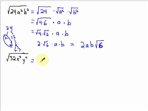 Simplifying Radical Expressions With Variables Youtube