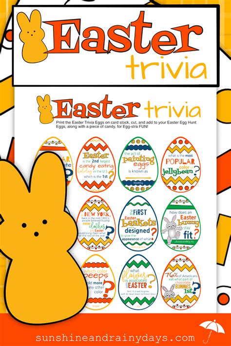 Easter Trivia To Put In Easter Eggs Sunshine And Rainy Days