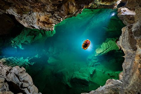Underground Lake At The Krizna Cave Slovenia Thalassophobia